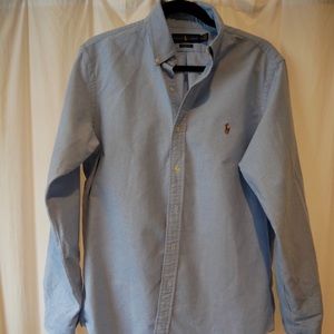 Men’s Ralph Lauren Classic Fit blue oxford shirt
